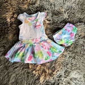 Adidas 6month collared capsleeve dress and bottoms